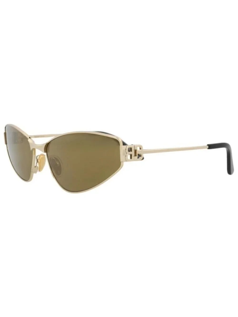 New Balenciaga Womens Cat Eye Gold Gold Bronze Fashion Designer Sunglasses